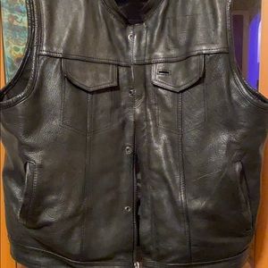 Leather Motorcycle Vest